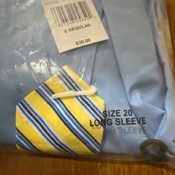 NWT Van Heusen Long Sleeve Shirt Tie Combo - Picture 4 of 5